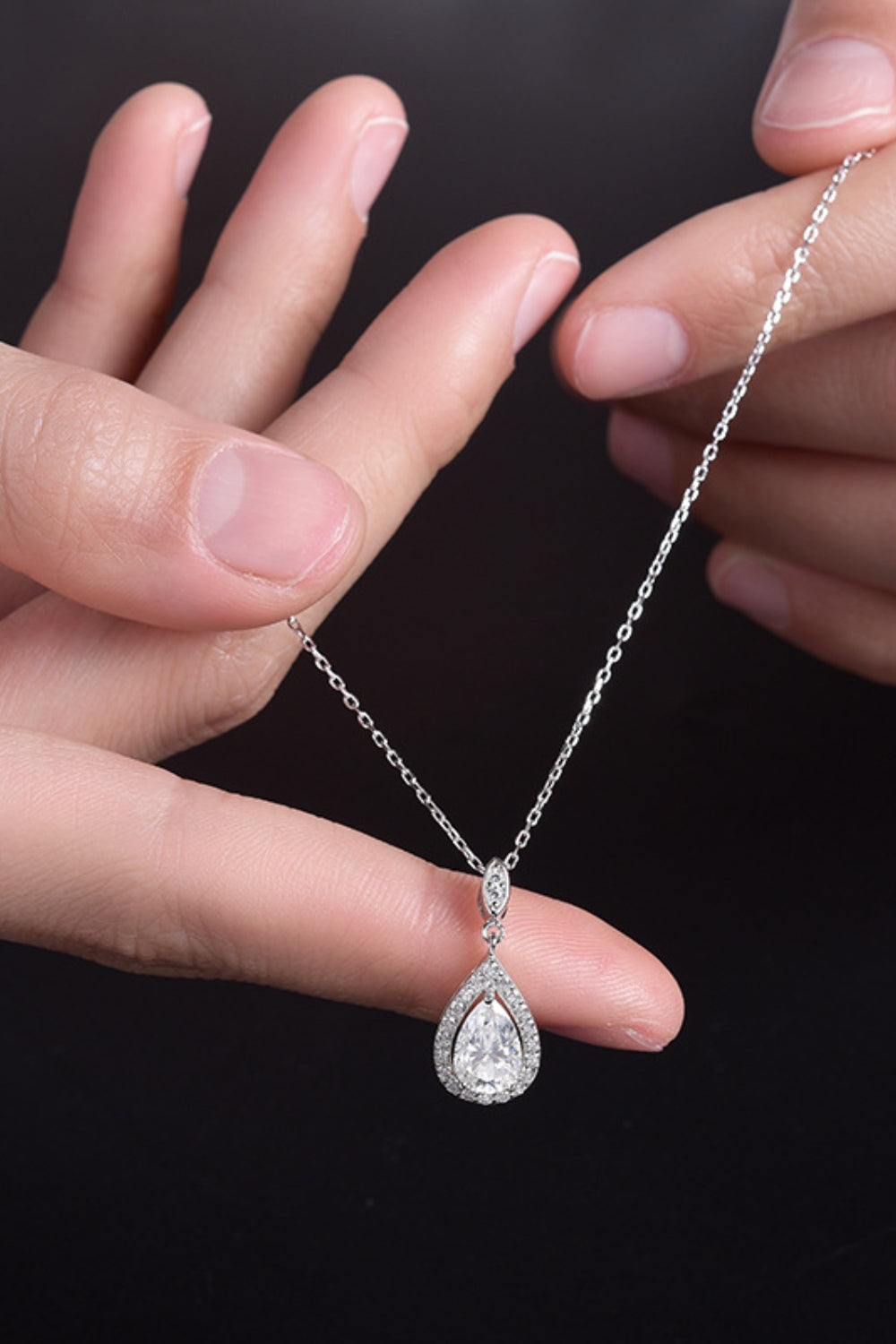 Sterling Silver Teardrop Necklace