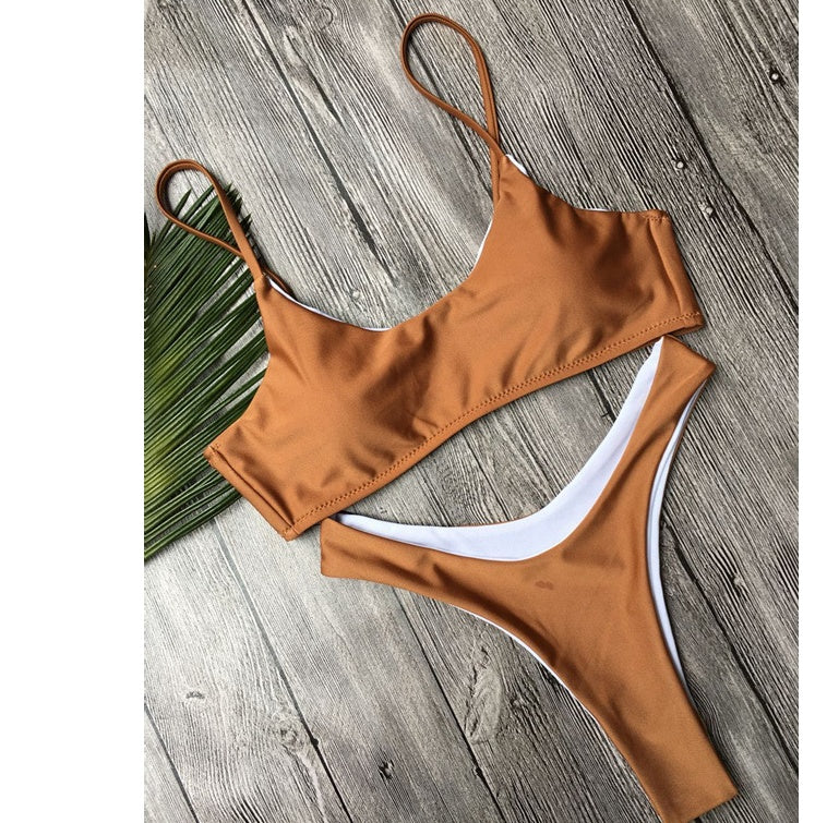 solid color bikini