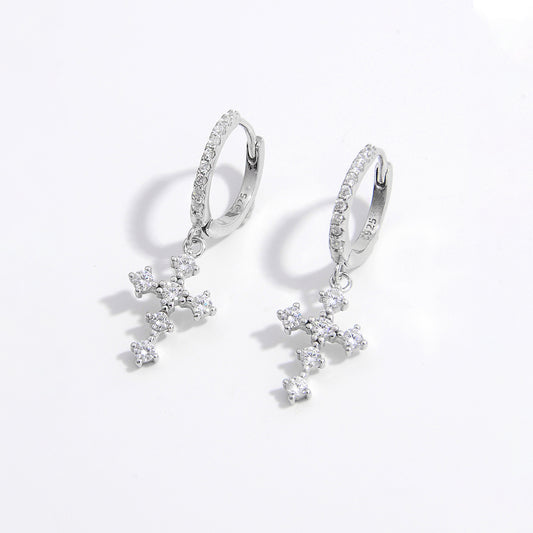 Radiant Cross Earrings