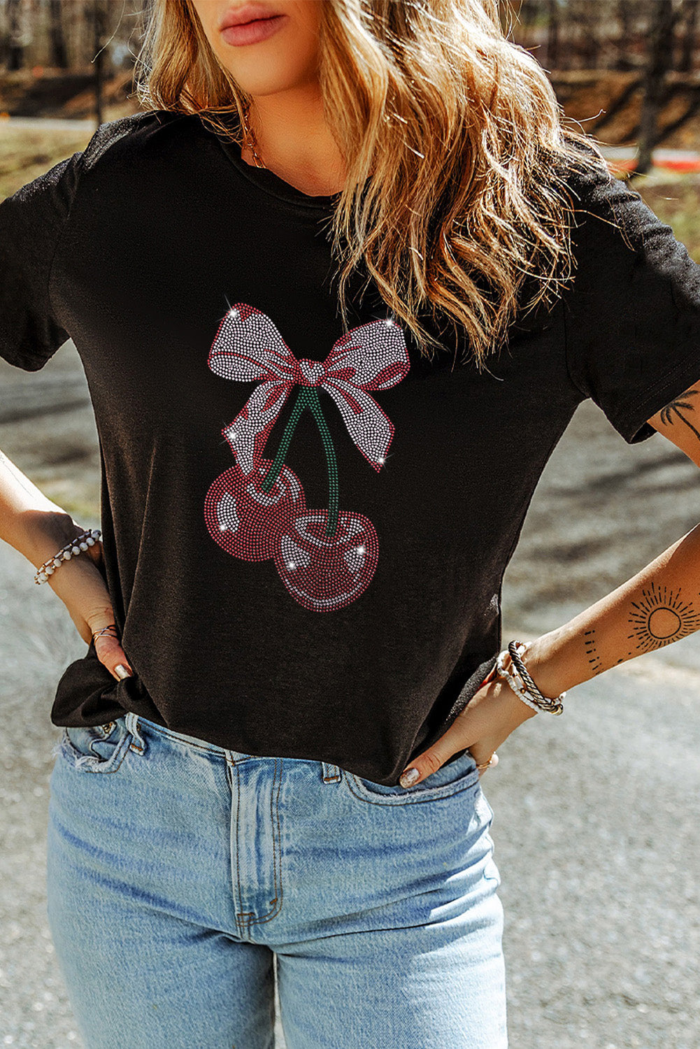 Cherry Bow Pop Tee 🎀 🍒