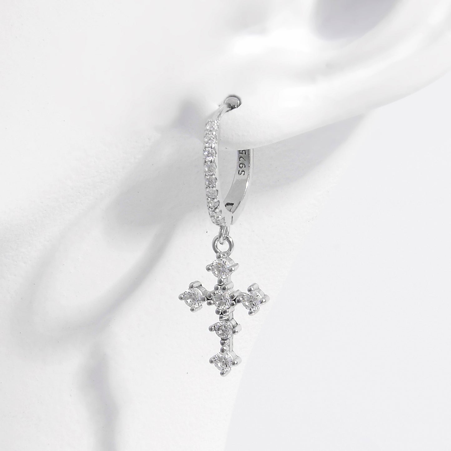 Radiant Cross Earrings