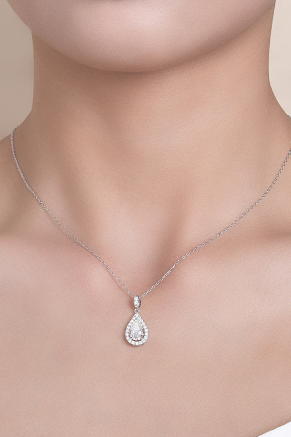 Sterling Silver Teardrop Necklace