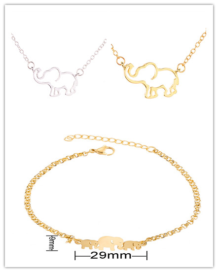 Lilly the Elephant Pendant Necklace