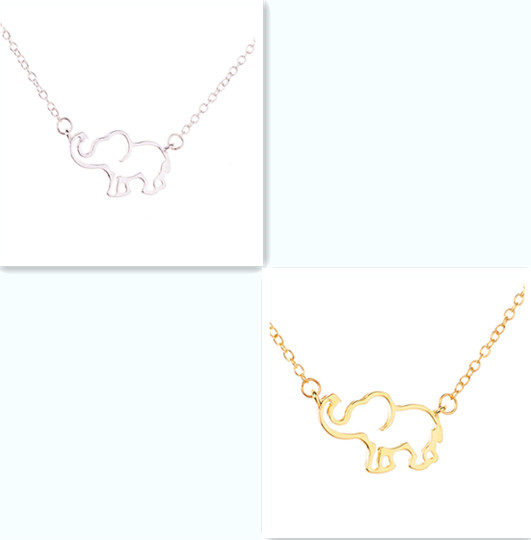 Lilly the Elephant Pendant Necklace