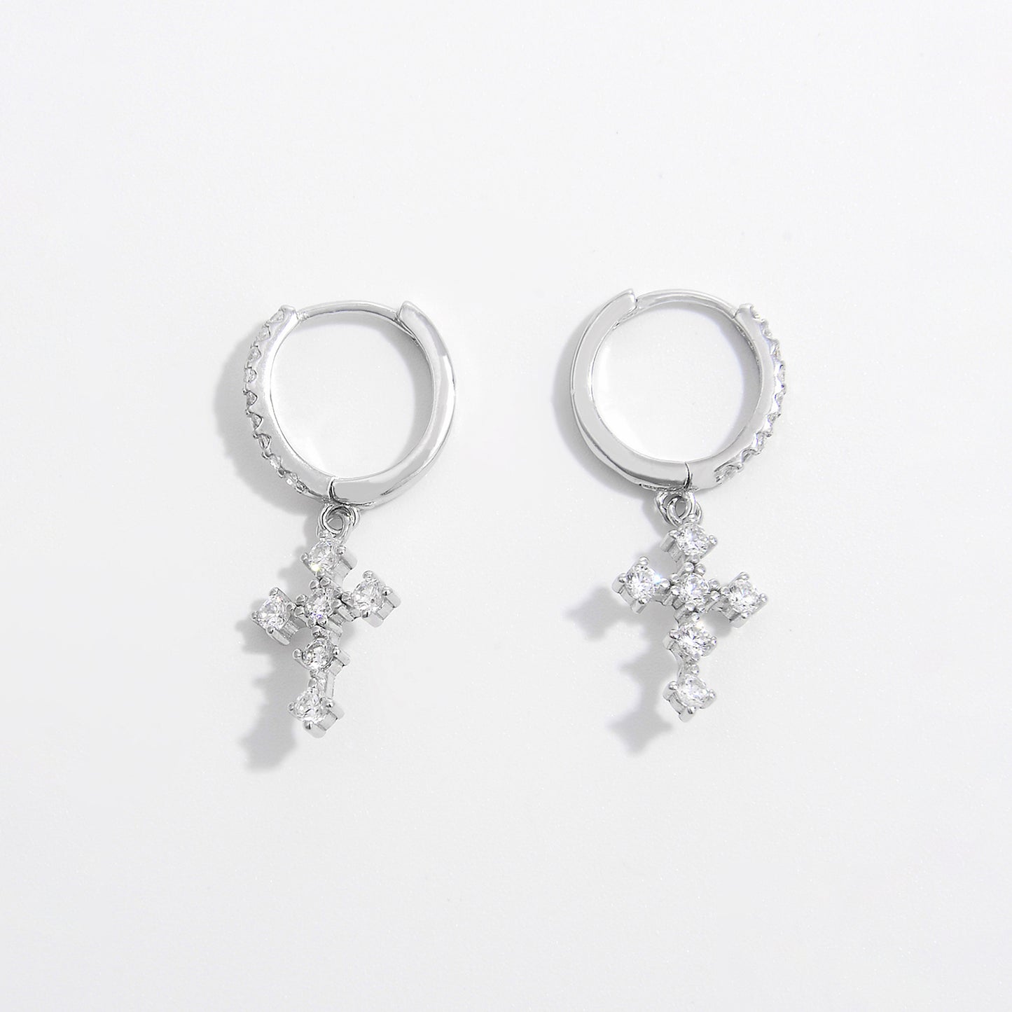 Radiant Cross Earrings