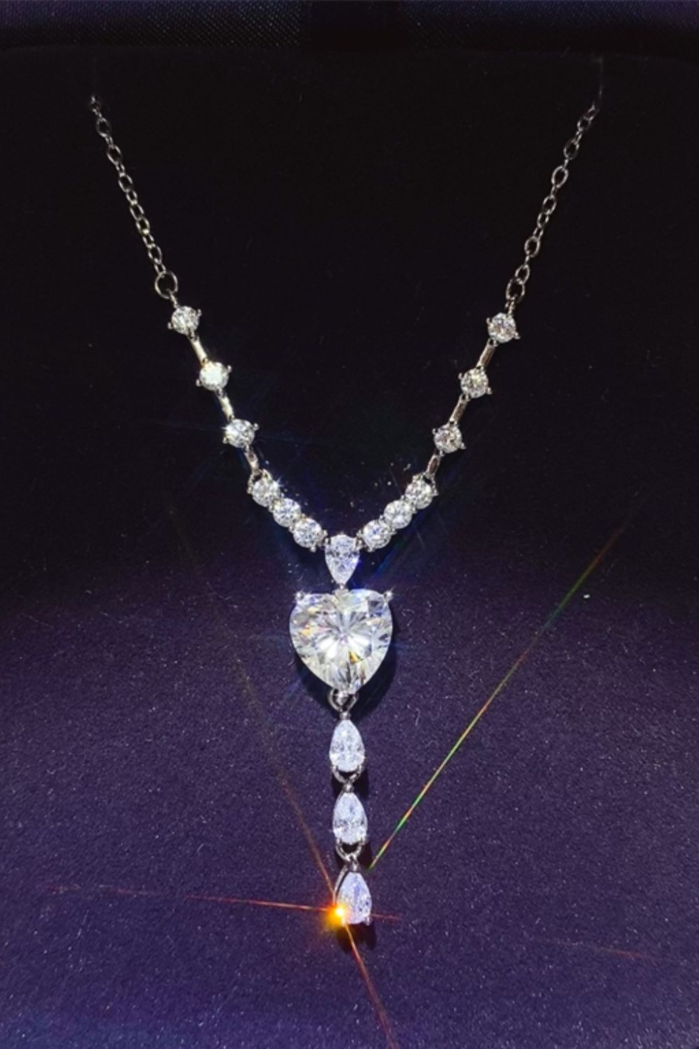 Moissanite Elegance Drop Necklace💎