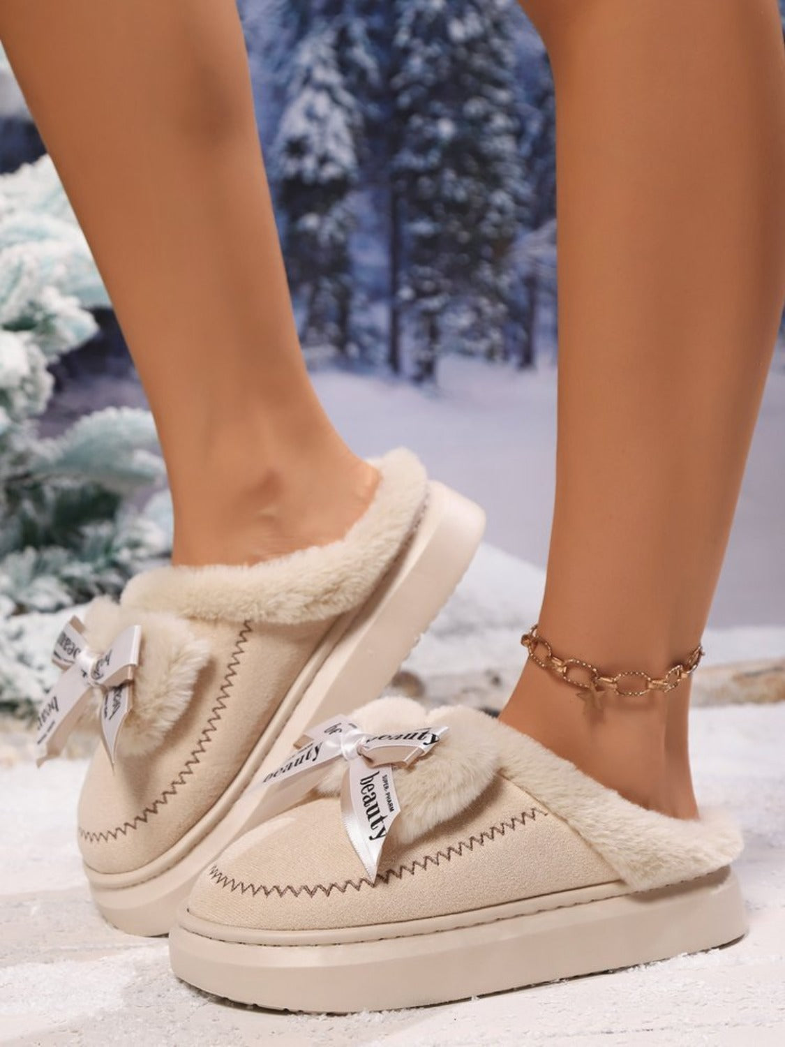 The Bow Cozy Slippers