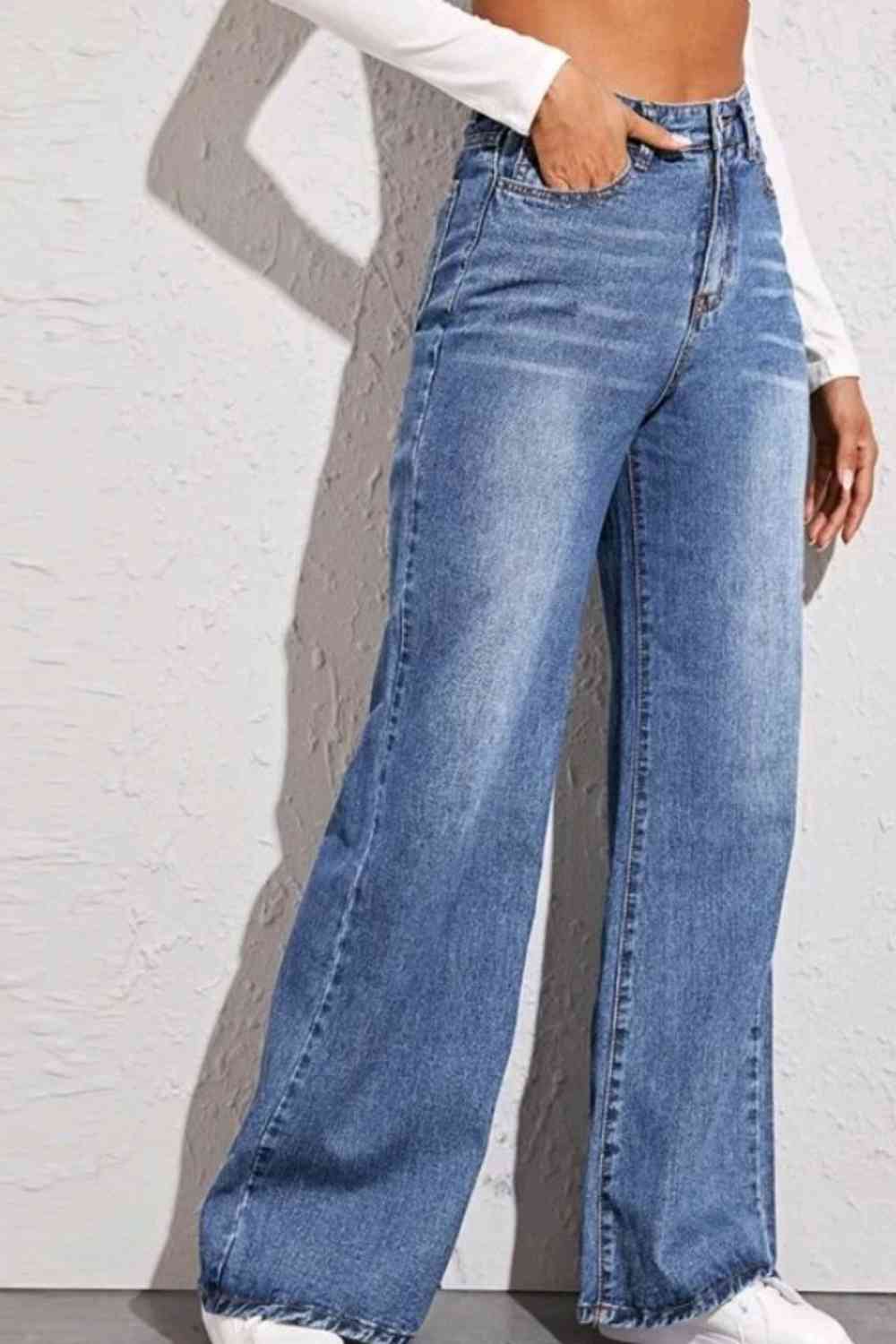 Heavens Sake! High Waist Wide Leg Jeans