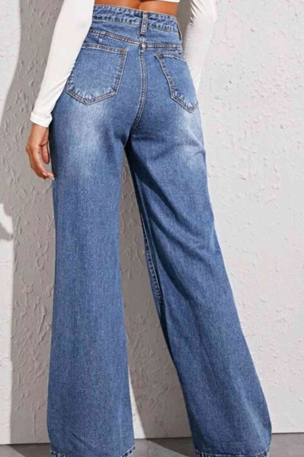 Heavens Sake! High Waist Wide Leg Jeans